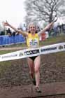 Emelia Gorecka winning the under-20 womens McCain World Cross Country Trials and Inter Counties.